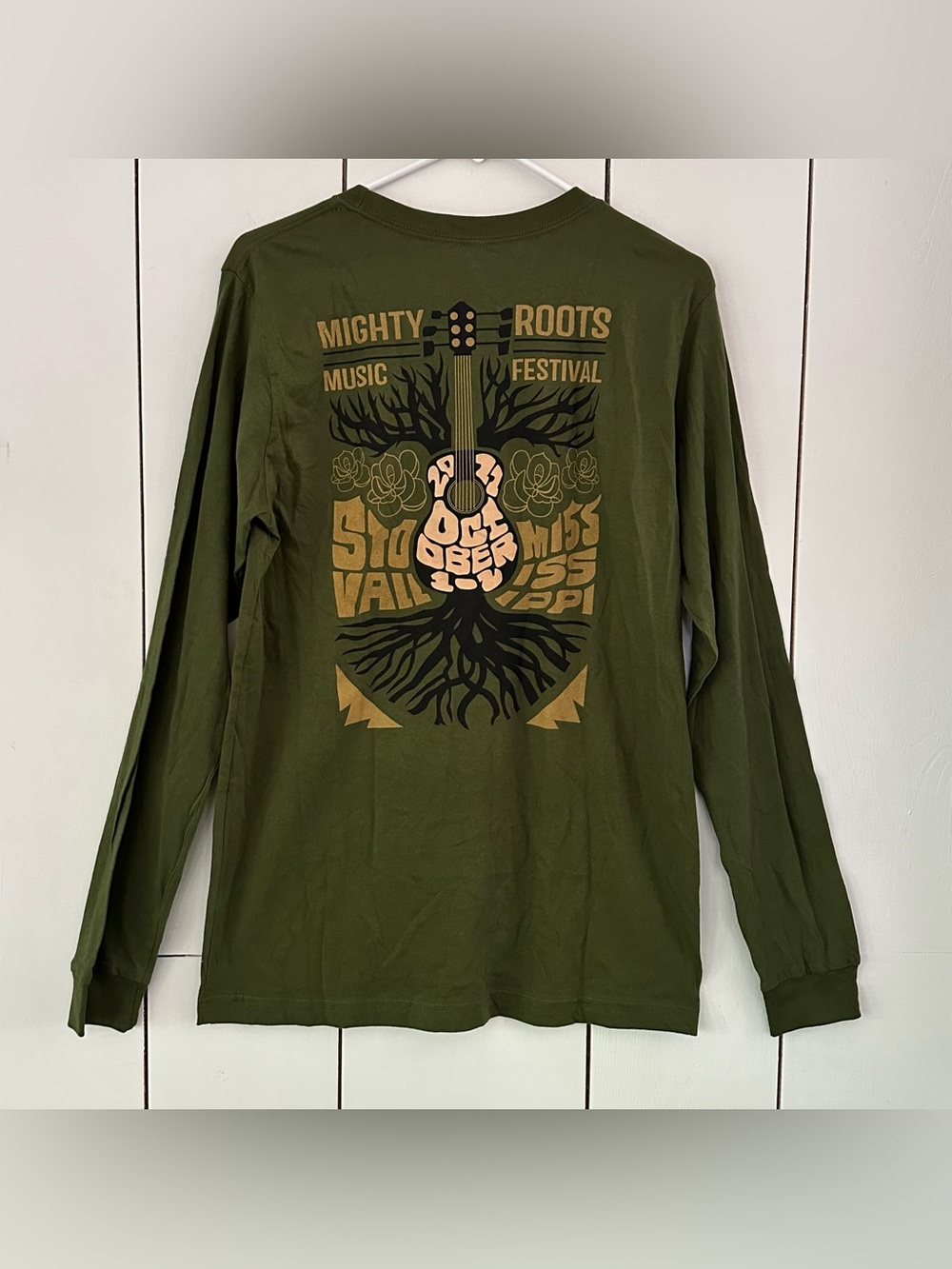 Mighty Roots Music Festival 2022 Graphic T-Shirt Sz M Olive Green Indie Grunge